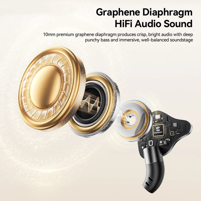 ESSAGER Type-C Karaoke Earphones with Built-in Sound Card Real Time Monitoring In-ear Headphones - Black - 7