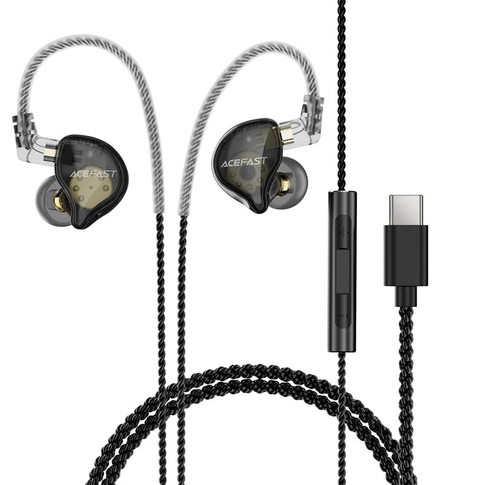 ACEFAST L11 USB-C HiFi Wired Earphones Detachable Cable with Microphone for Audio - 2