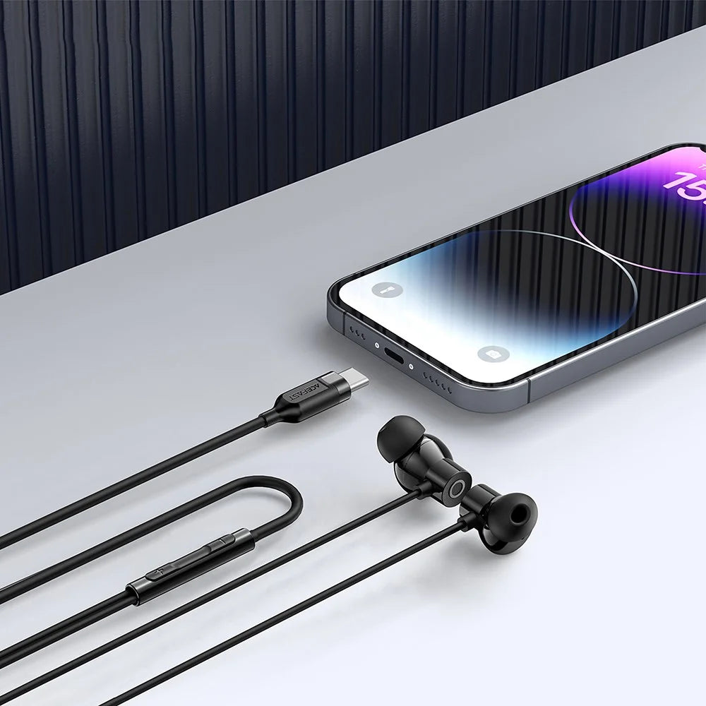 ACEFAST L10 USB-C Wired Earphones In-Ear Soft Silicone Cable Control Earphone with Mic for Phones / Tablets - 5