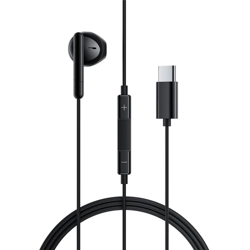 ACEFAST L9 USB-C Wired Earphones Single Ear with Mic In-Line Controls for Smartphones / Tablets - Black - 1