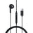 ACEFAST L9 USB-C Wired Earphones Single Ear with Mic In-Line Controls for Smartphones / Tablets - Black - 1