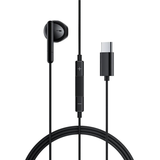 ACEFAST L9 USB-C Wired Earphones Single Ear with Mic In-Line Controls for Smartphones / Tablets - Black - 1