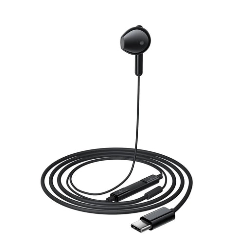 ACEFAST L9 USB-C Wired Earphones Single Ear with Mic In-Line Controls for Smartphones / Tablets - Black - 2