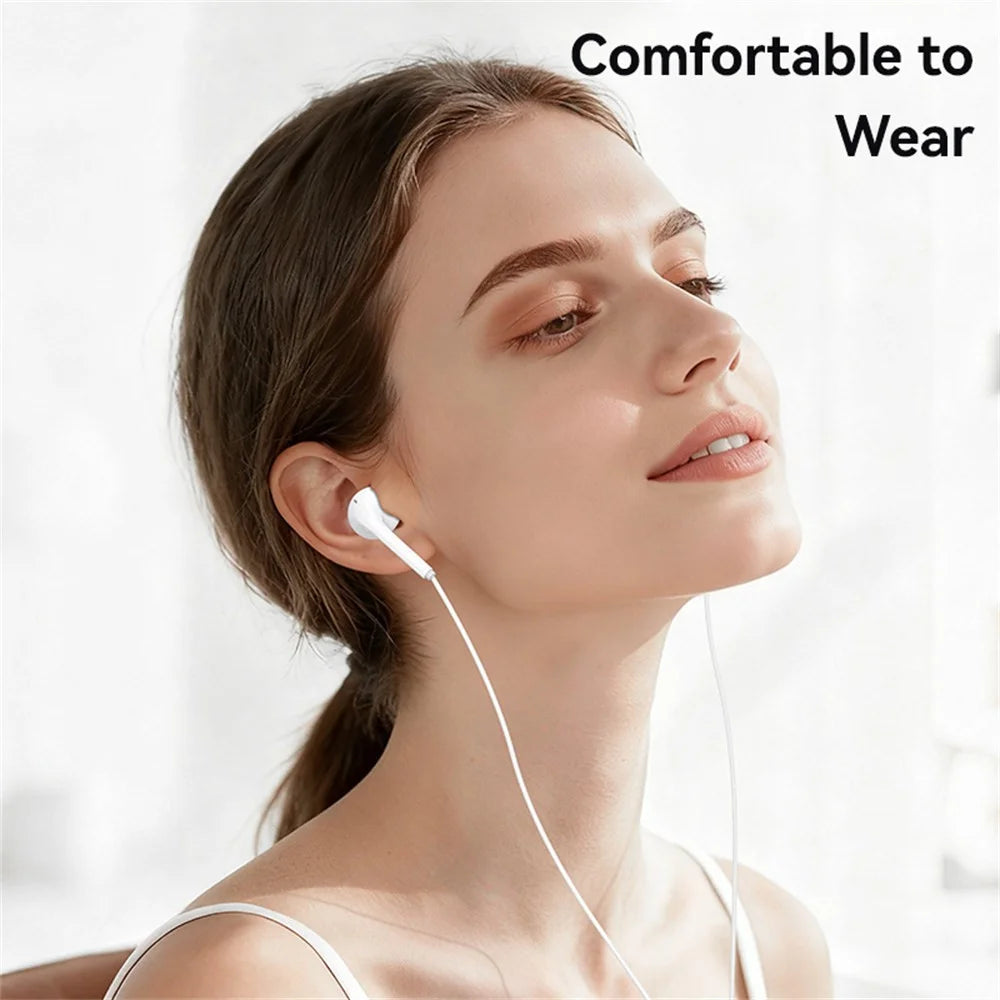 USAMS SJ771 EP-50 1.2m Type-C Digital Wired Earphones Semi-in-ear Earphones with Microphone - 5