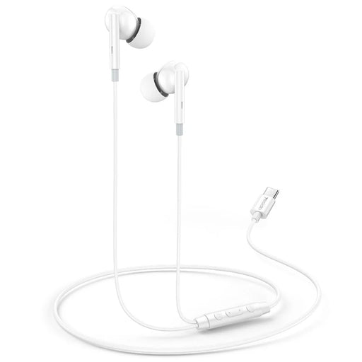 YESIDO YH45 Type-C Digital Earphones In-Ear Wired Headphones with Microphone - White - 1