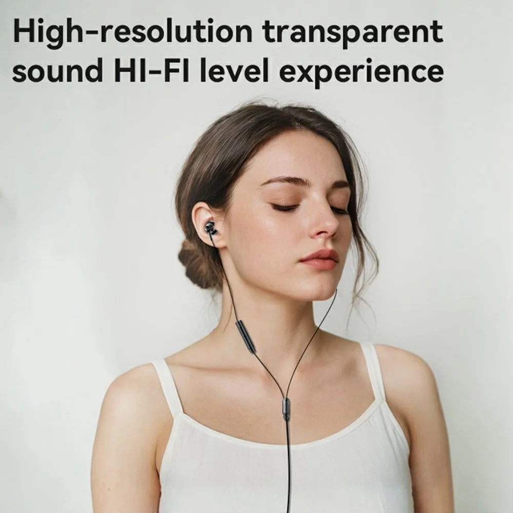 YESIDO YH49 Type-C Digital Earphones Lossless Audio Wired Earbuds for Desktop / Notebook / Tablet / Cell Phone - Black - 4