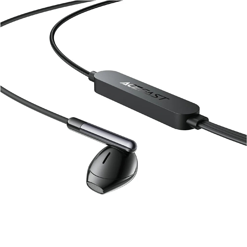 ACEFAST L12 USB-C Semi In-Ear Karaoke Wired Earphones Built-In Microphone for Live Streaming  /  Recording  /  Gaming - Black - 4