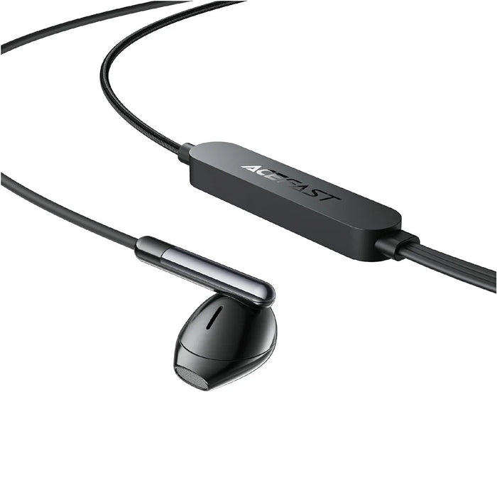 ACEFAST L12 USB-C Semi In-Ear Karaoke Wired Earphones Built-In Microphone for Live Streaming  /  Recording  /  Gaming - Black - 4