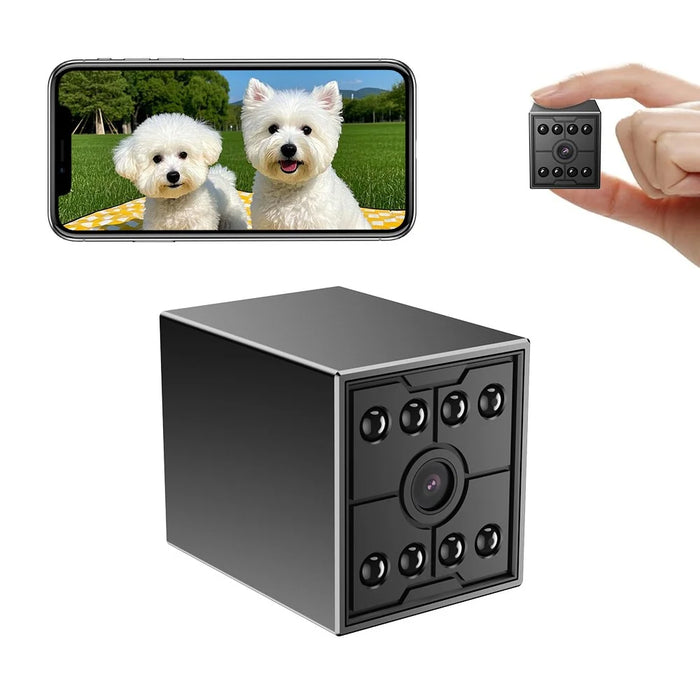W09 WiFi HD Mini Night Vision Camera Remote Monitoring Motion Detection 1080P Security Cam - Black - 1