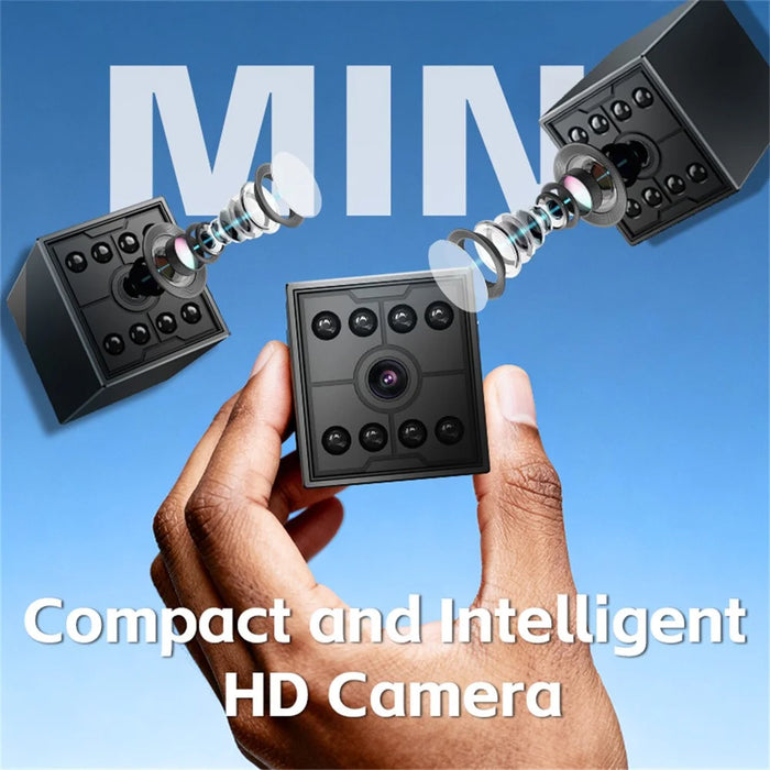 W09 WiFi HD Mini Night Vision Camera Remote Monitoring Motion Detection 1080P Security Cam - Black - 6