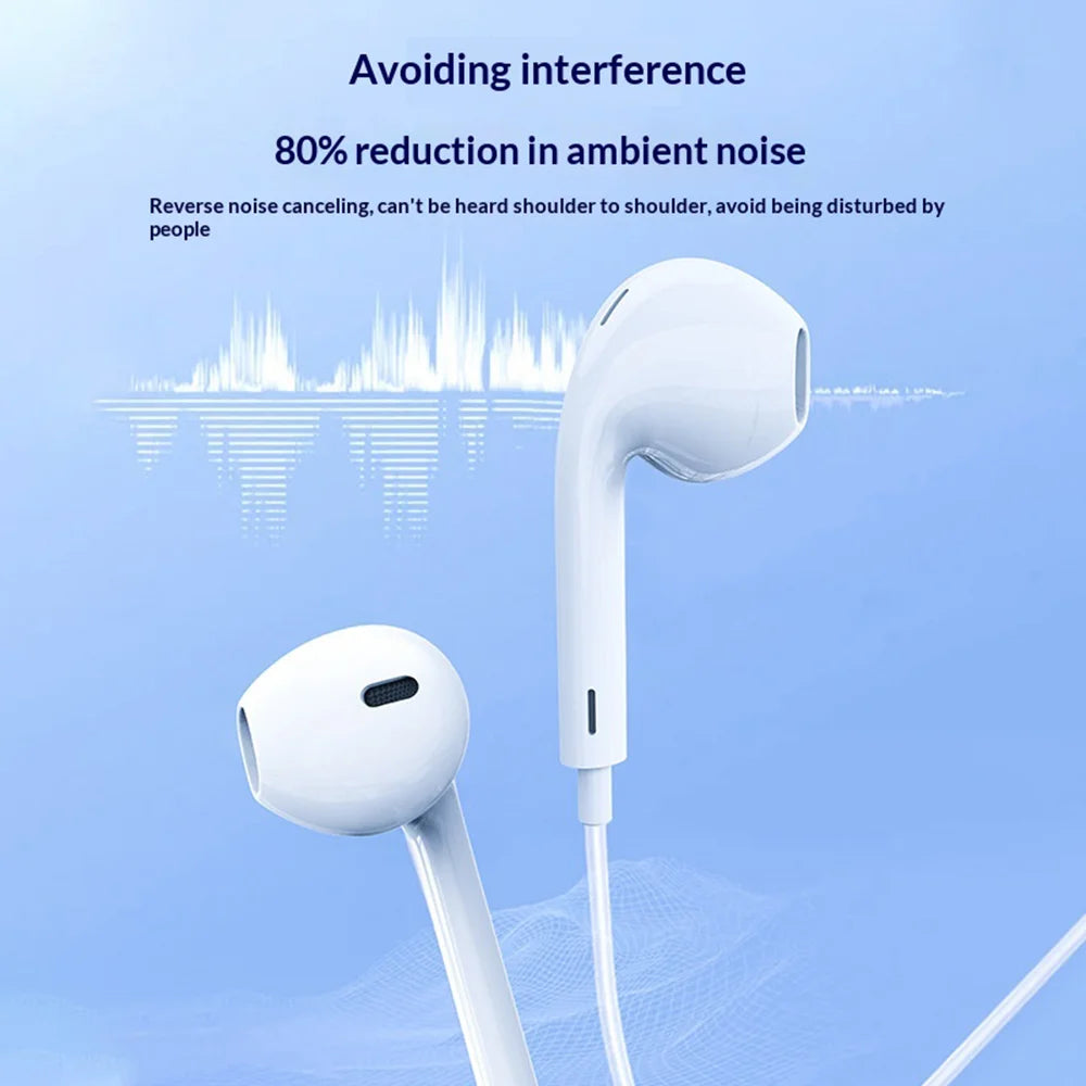 AZEADA 1.2m Wired Earphones Surround Sound Noise Cancelling Semi-in-ear Earphones with Mic - AZ-E02 3.5mm - 4