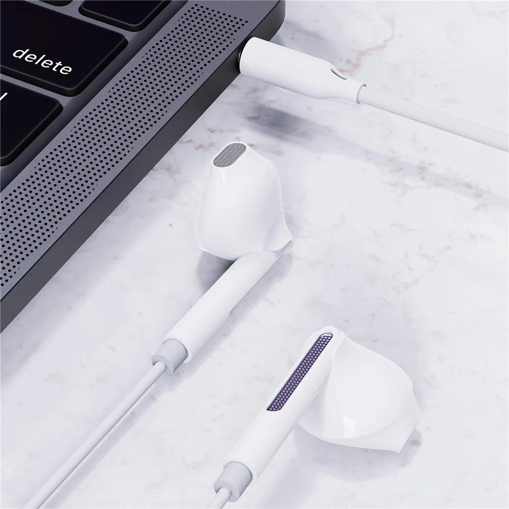 ACEFAST L14 Wired Earphone 3.5mm Semi In-Ear Headphones with HD Microphone for Phone Tablet - 3
