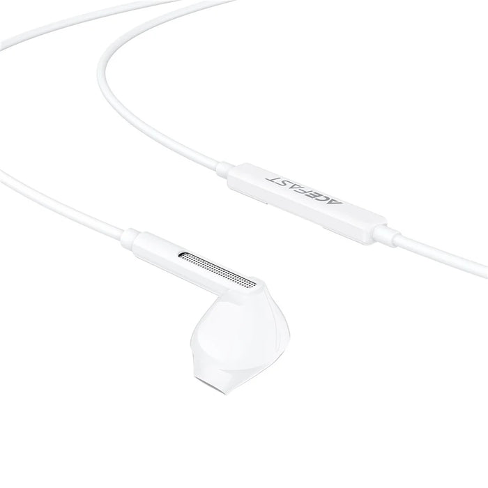 ACEFAST L13 USB-C Semi-in-ear Wired Earphone HD Microphone 3-Button Control Headphone - White - 6