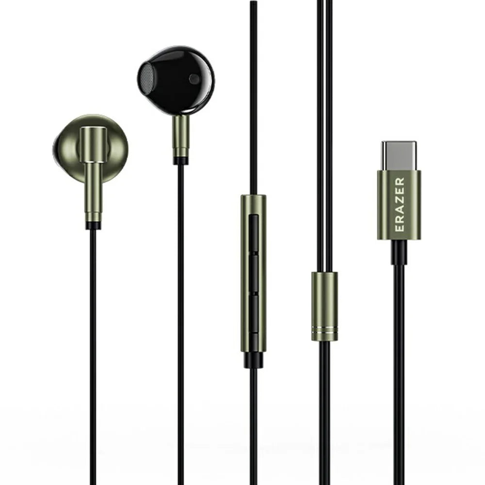 ERAZER EY03 Pro Wired Earphones with Mic Type-C Semi-In-Ear Headphones for Gaming - 1