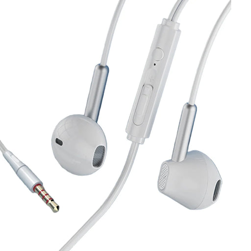 ERAZER EY02 Wired Earphones 14mm Driver HiFi Sound Semi-in-ear Earphones with Mic (Invested By Lenovo) - 3.5MM/White - 1