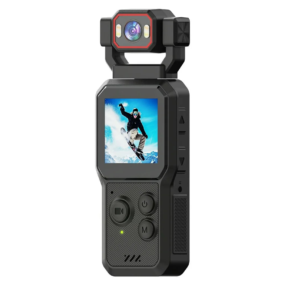 D1 1.54 Inch HD Screen Portable Handheld Camera 4K HD Recording WiFi Bluetooth-compatible Vlogging Camera for Sports - Black - 1