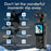 D2 4K Action Camera 270 Degree Rotating Lens 1.54 Inch HD Screen WiFi Sports Camera with LED Light - Black - 3