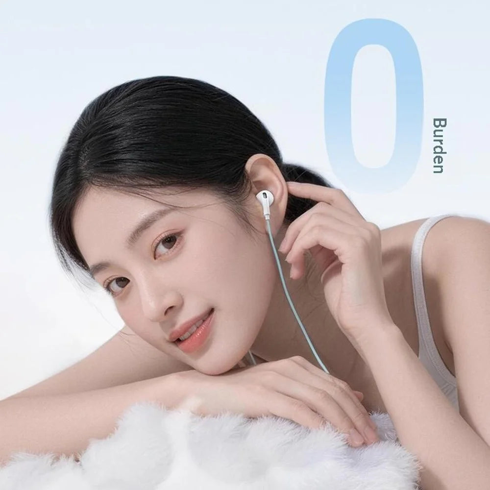 WEKOME YB13 Macaron Series Type-C Wired Earphone 10mm HiFi Sound In-Ear Headphone for Music Calls - Blue - 2