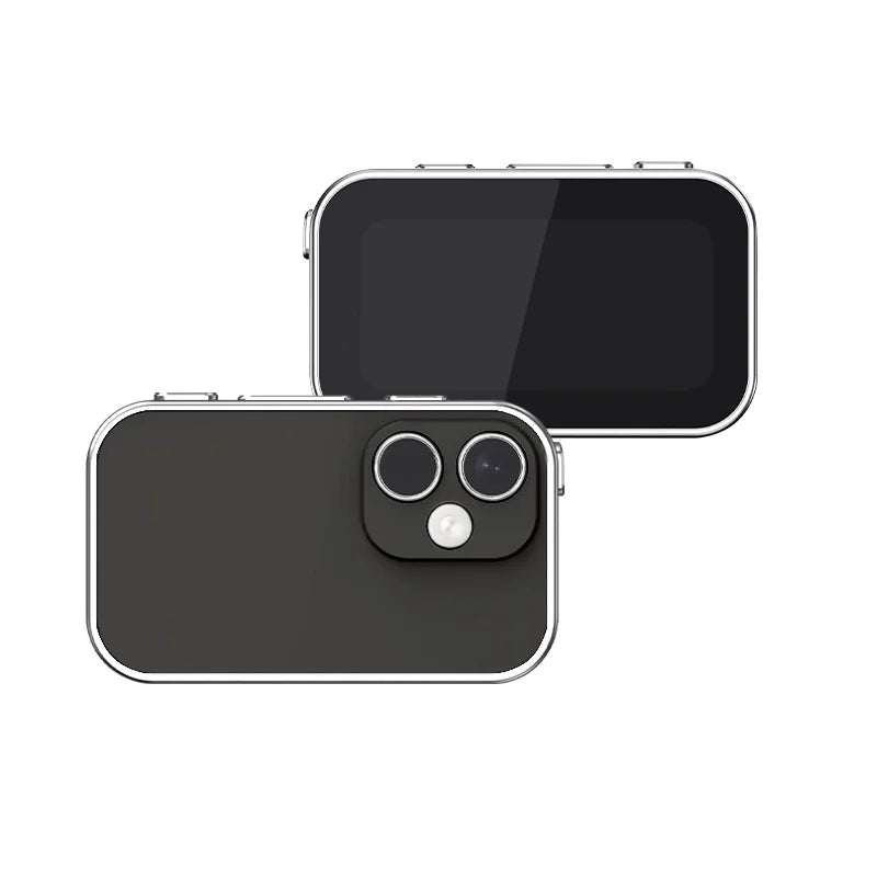 D03 Single Lens Magnetic Thumb Camera 2K Auto Focus 120 Degree Wide Angle 16X Zoom Pocket Camcorder for Sports - Black - 1