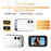 D03 Single Lens Magnetic Thumb Camera 2K Auto Focus 120 Degree Wide Angle 16X Zoom Pocket Camcorder for Sports - Black - 2