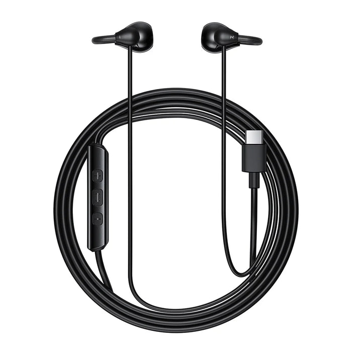 ACEFAST L16 USB-C Clip-On Wired Earphones Hi-Fi Earbuds with Mic 10mm Drivers - Black - 2