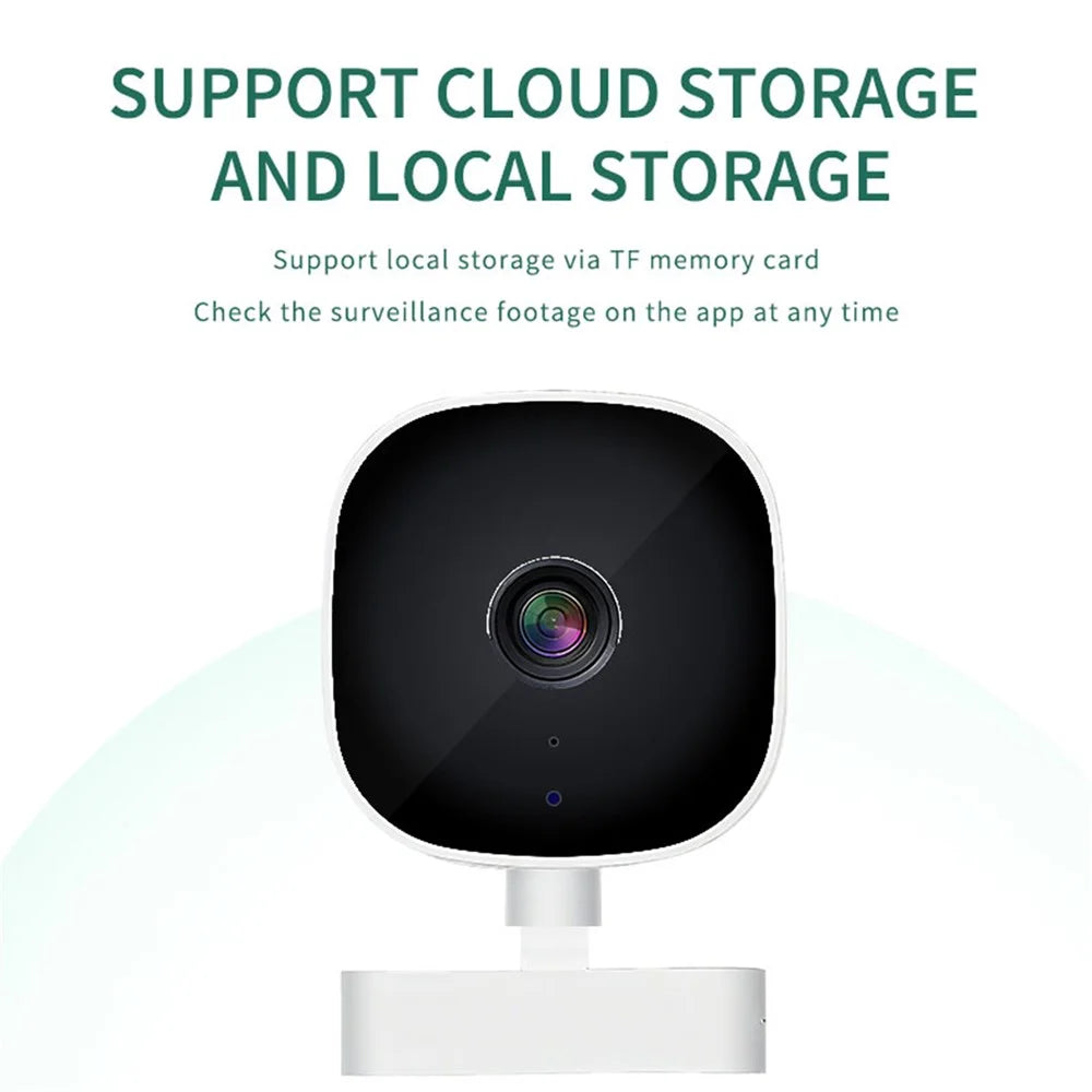 K7 WiFi Camera HD Mini 1080P Full Color Night Vision Two-Way Audio Wide Angle for Indoor Security - White - 3