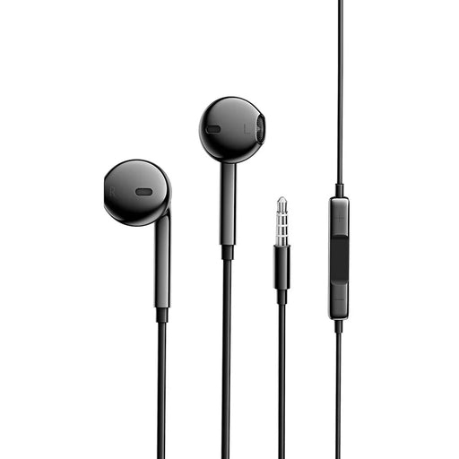 ESSAGER EJ01 3.5mm Wired Control Deep Bass Earphone 1.2m Music Mobile Phone Headset Earbuds for iPhone Huawei - Black - 1