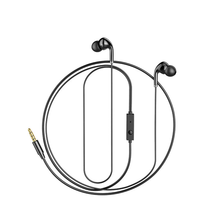 AWEI PC-6 3.5mm Wired In-ear Earphones Music Headset with Mic Wire Control for iOS Android Mobile Phone - White - 2