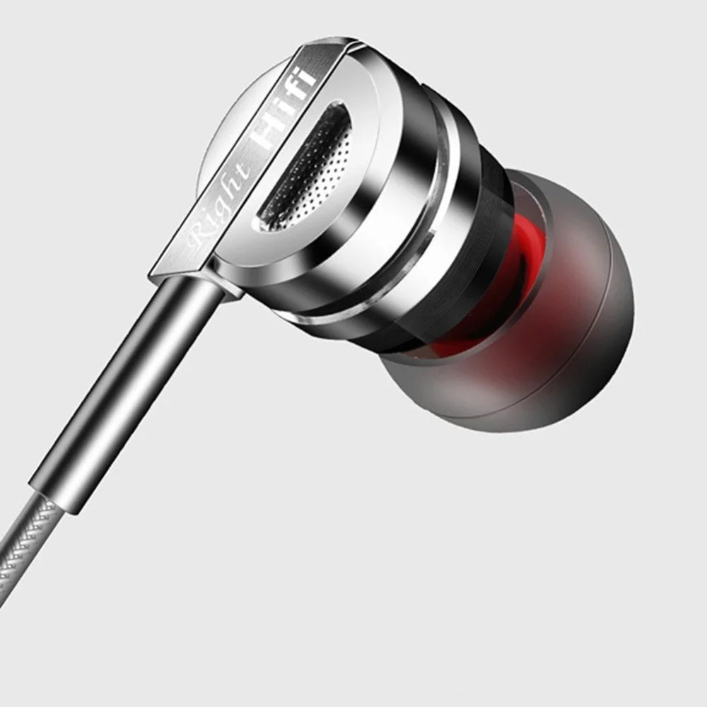QKZ DM9 Zinc Alloy HiFi Stereo In-ear Headset 3.5mm Wired Heavy Bass Phone Earphone with Mic - 3