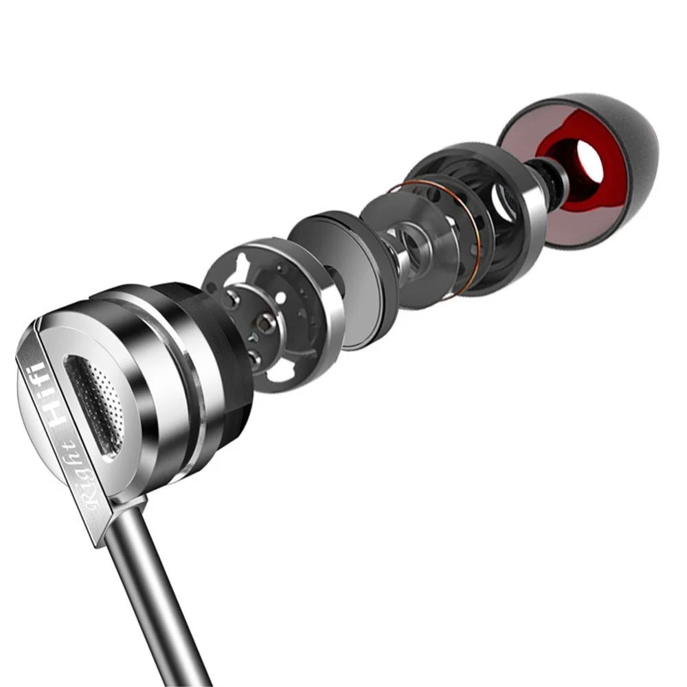 QKZ DM9 Zinc Alloy HiFi Stereo In-ear Headset 3.5mm Wired Heavy Bass Phone Earphone with Mic - 6