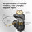 KZ EDX Pro Dynamic Drive HiFi 3.5mm Wired In-ear Headset Phone Computer Music Earphone with Line Control Microphone - Black - 3