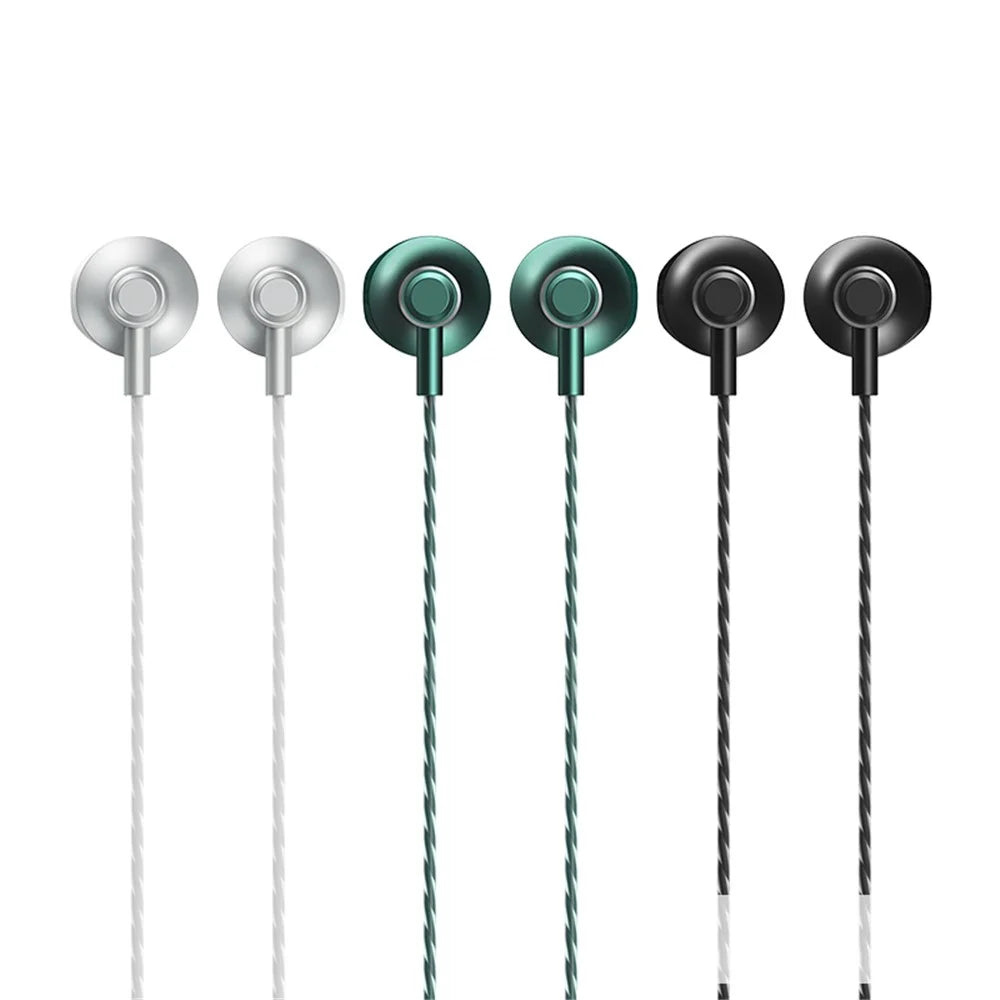 REMAX RM-711a Music Call Mic Headphone Powerful Bass Type-C Wired Earphone - Green - 3