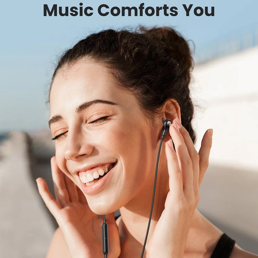 UGREEN 30638 USB Type-C Earbuds Wired Headset with Microphone Hi-Fi Stereo Headphones for 2021 iPad Pro Samsung Galaxy S21 Google Pixel 5 - 6