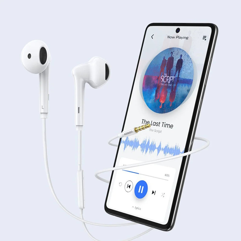 UGREEN 60692 HiTune 3.5mm Wired Headset In-Ear Headphones with Microphone Volume Control Wired Earbuds Compatible with iPhone PS5 PS4 Xbox iPad MP3 Laptop with 3.5mm Jack - 3