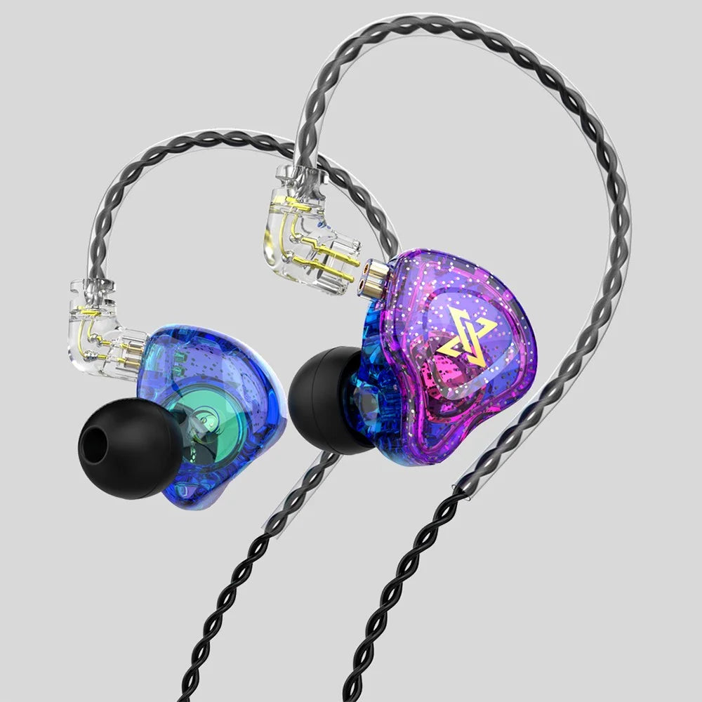 QKZ AK6 Max 3.5mm In-ear Headphones HiFi Sound Detachable Wired Earphones, No Mic - Purple - 5
