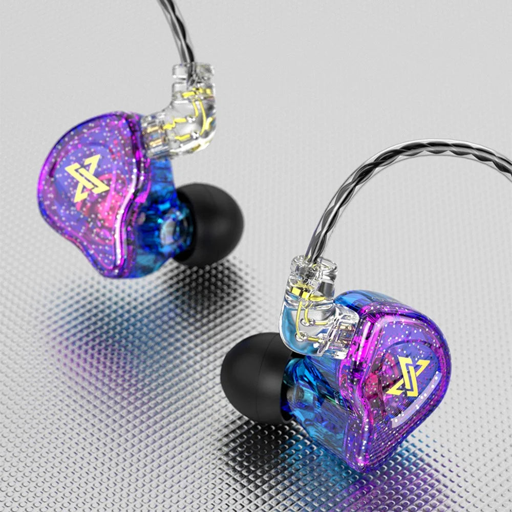 QKZ AK6 Max 3.5mm In-ear Headphones HiFi Sound Detachable Wired Earphones, No Mic - Purple - 6