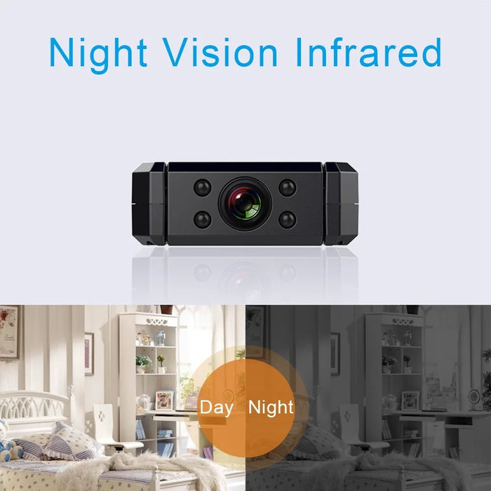 MD90S 1080P HD Mini Camera with 180-Degree Rotating Lens Wireless Camera Infrared Night Vision Motion Detection DV Surveillance Recorder - 3