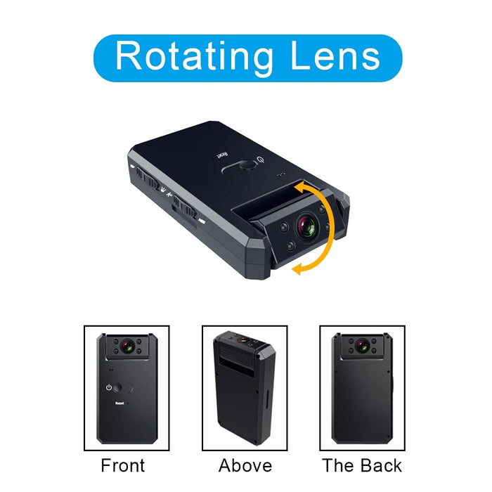MD90S 1080P HD Mini Camera with 180-Degree Rotating Lens Wireless Camera Infrared Night Vision Motion Detection DV Surveillance Recorder - 5