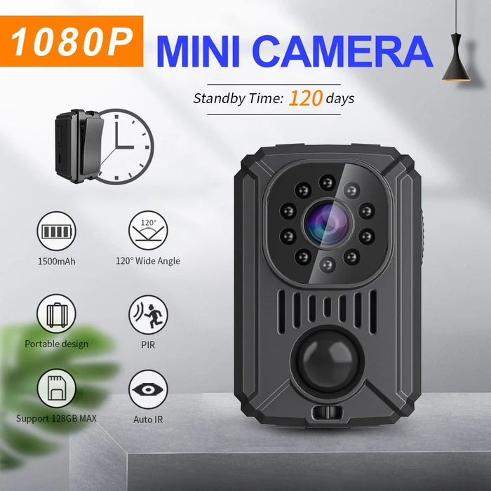 MD31 1080P HD Mini Camera PIR Surveillance Monitor Camera Home Security Device Support 8-128G TF Card (Battery Powered) - 2