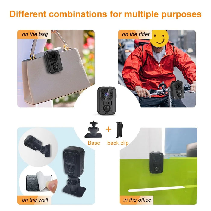 MD31 1080P HD Mini Camera PIR Surveillance Monitor Camera Home Security Device Support 8-128G TF Card (Battery Powered) - 7