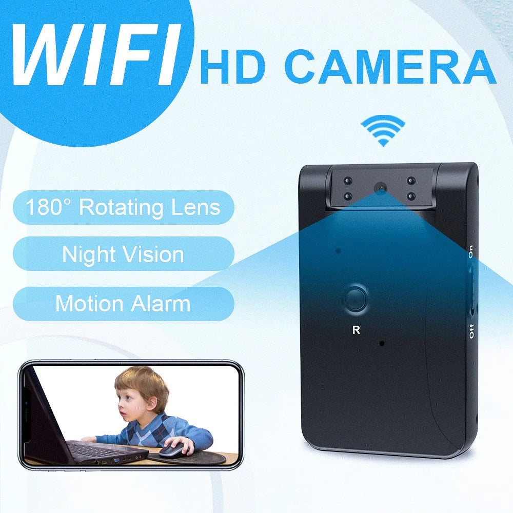 WD7 HD Camera Wireless WiFi Webcam with 180-Degree Rotating Lens Indoor Home Surveillance Monitor Camera Support Motion Detection Alarm Function - 2