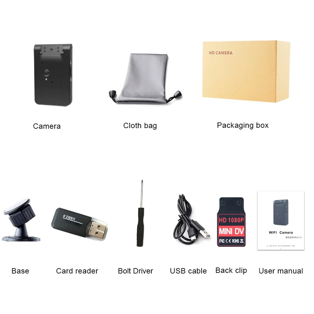 WD7 HD Camera Wireless WiFi Webcam with 180-Degree Rotating Lens Indoor Home Surveillance Monitor Camera Support Motion Detection Alarm Function - 7