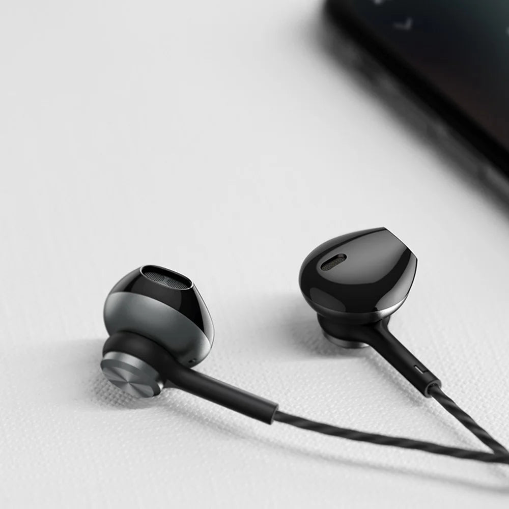 YOOBAO YBL-8 Type-C Aluminum Alloy Plug Wired Headphones Stereo Semi-in-ear Earphones - Tarnish - 5