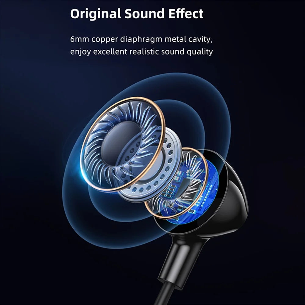 USAMS US-SJ594 EP-47 3.5mm In-Ear Wired Headset Lightweight Headphones TPE Wired Earphones with Sensitive Microphone / Button Control - Black - 4