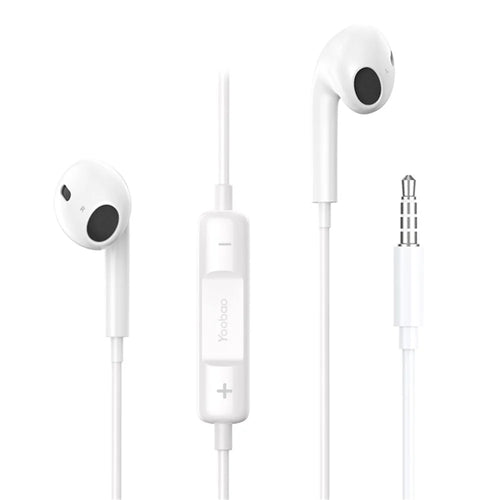 YOOBAO L-03 3.5mm Half-In-Ear Wired Headphones Button Control Headset for Running, Listening - 1