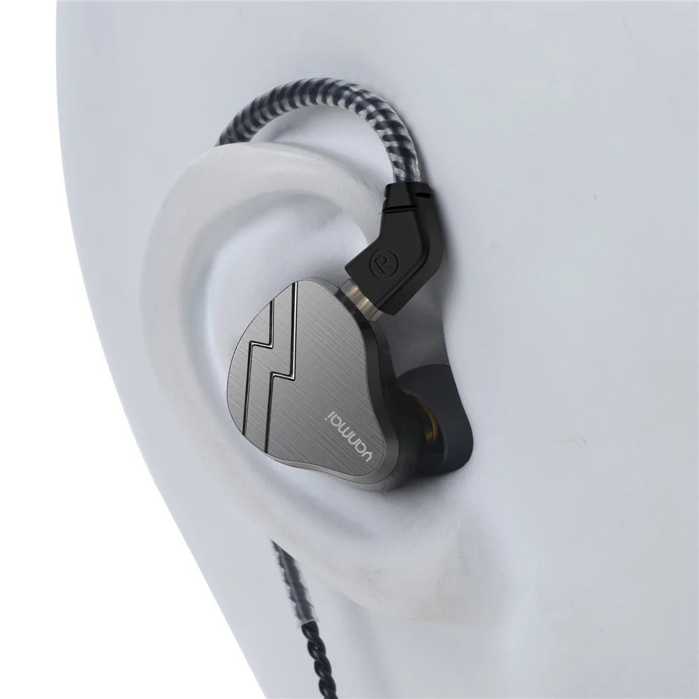 YANMAI H9 In-Ear Copper Driver Headphone 3.5mm Wired Earphone HiFi Sports Headset - Black - 4
