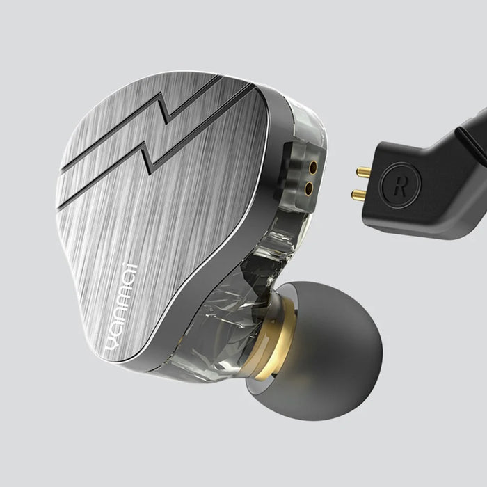 YANMAI H9 In-Ear Copper Driver Headphone 3.5mm Wired Earphone HiFi Sports Headset - Black - 6