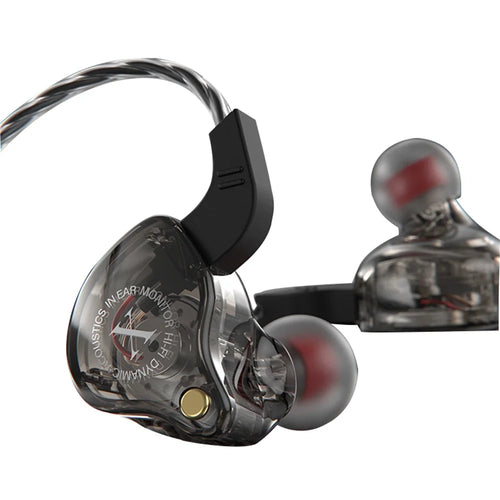JIANGSHENG X2 In-Ear Sports Headphone HIFI Heavy Bass Wired Headset for Mobile Phone - Black - 1