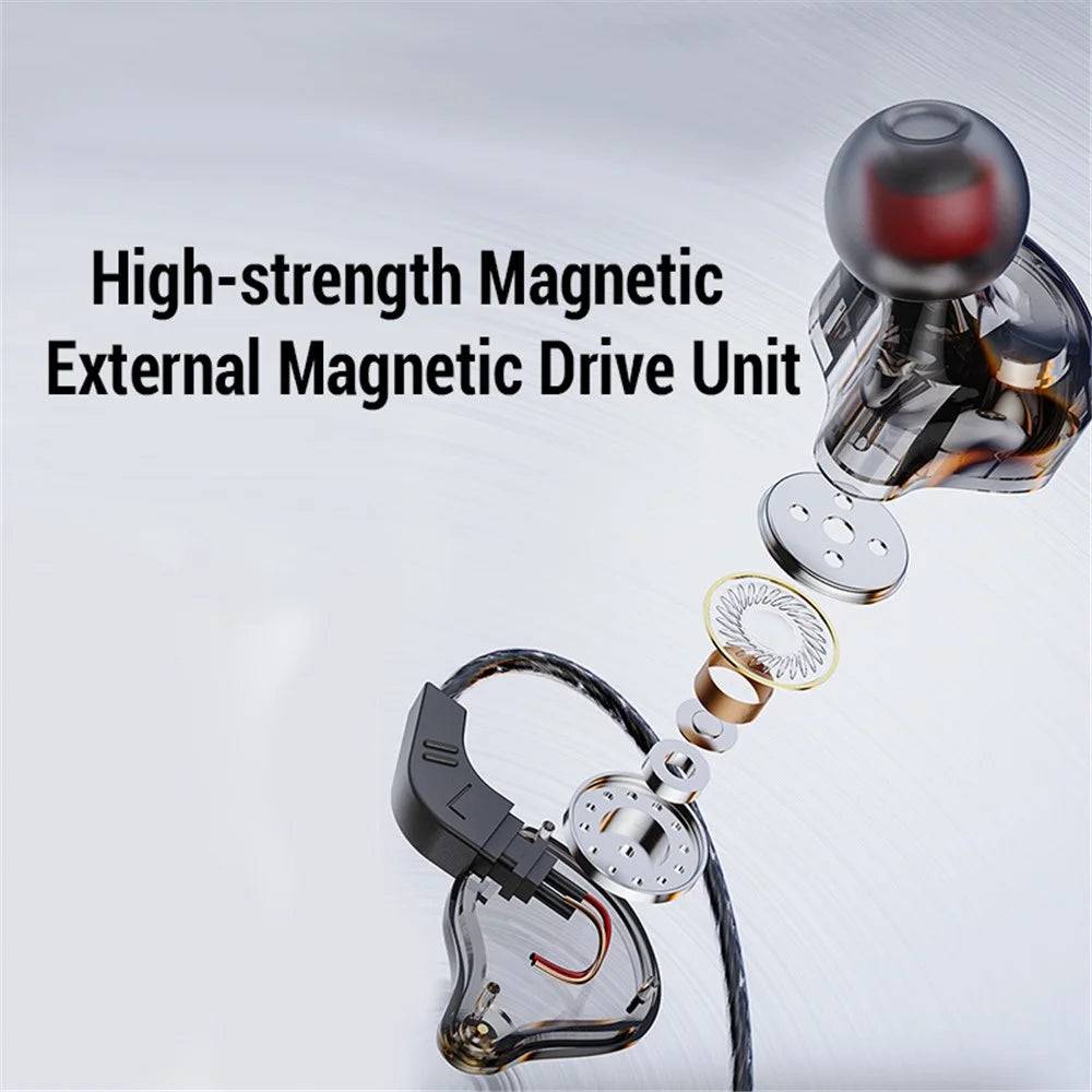 JIANGSHENG X2 In-Ear Sports Headphone HIFI Heavy Bass Wired Headset for Mobile Phone - Black - 7