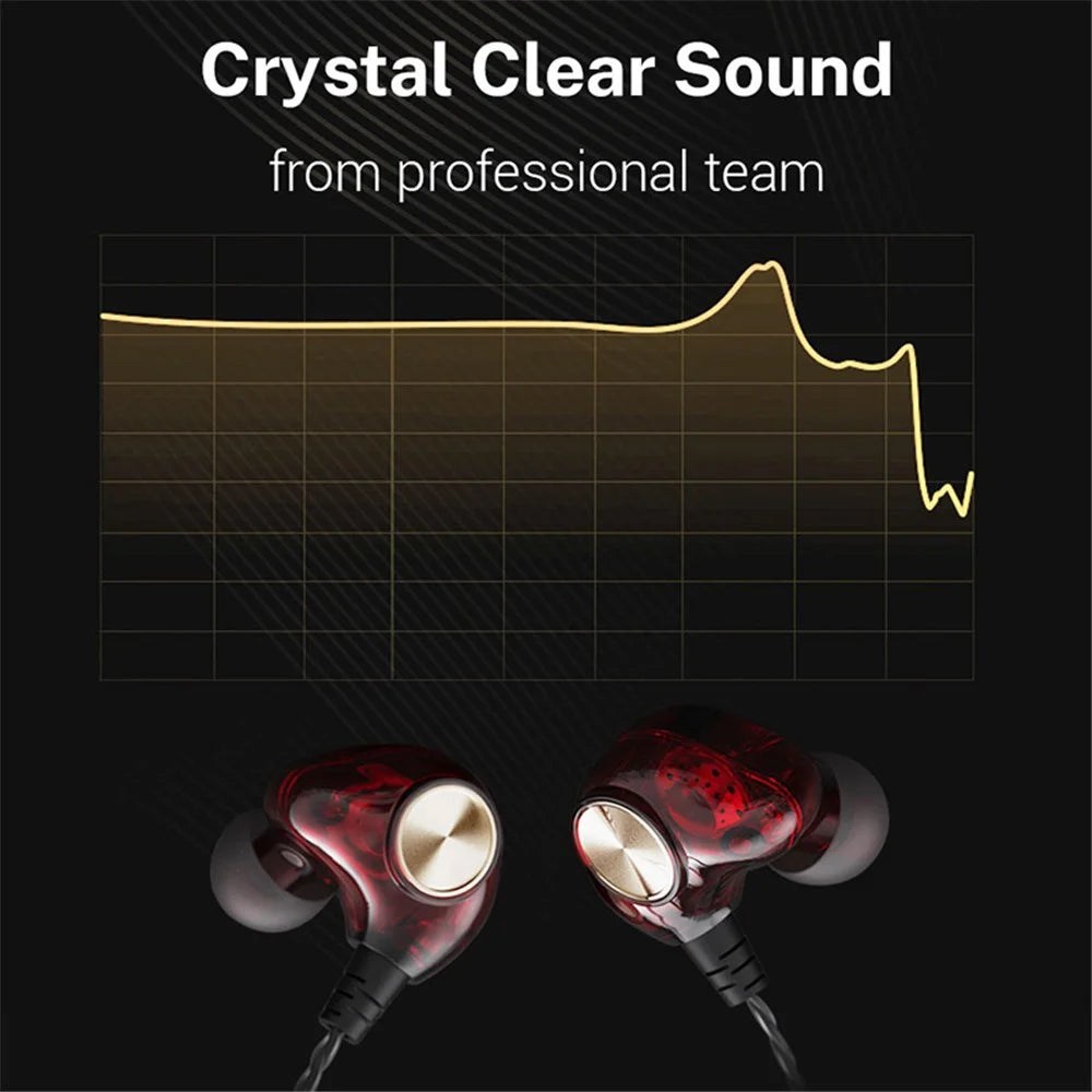 JIANGSHENG K1 3.5mm Wired Headset HIFI Half-In-Ear Earphone Sports Headphone for Smartphone - Black - 3